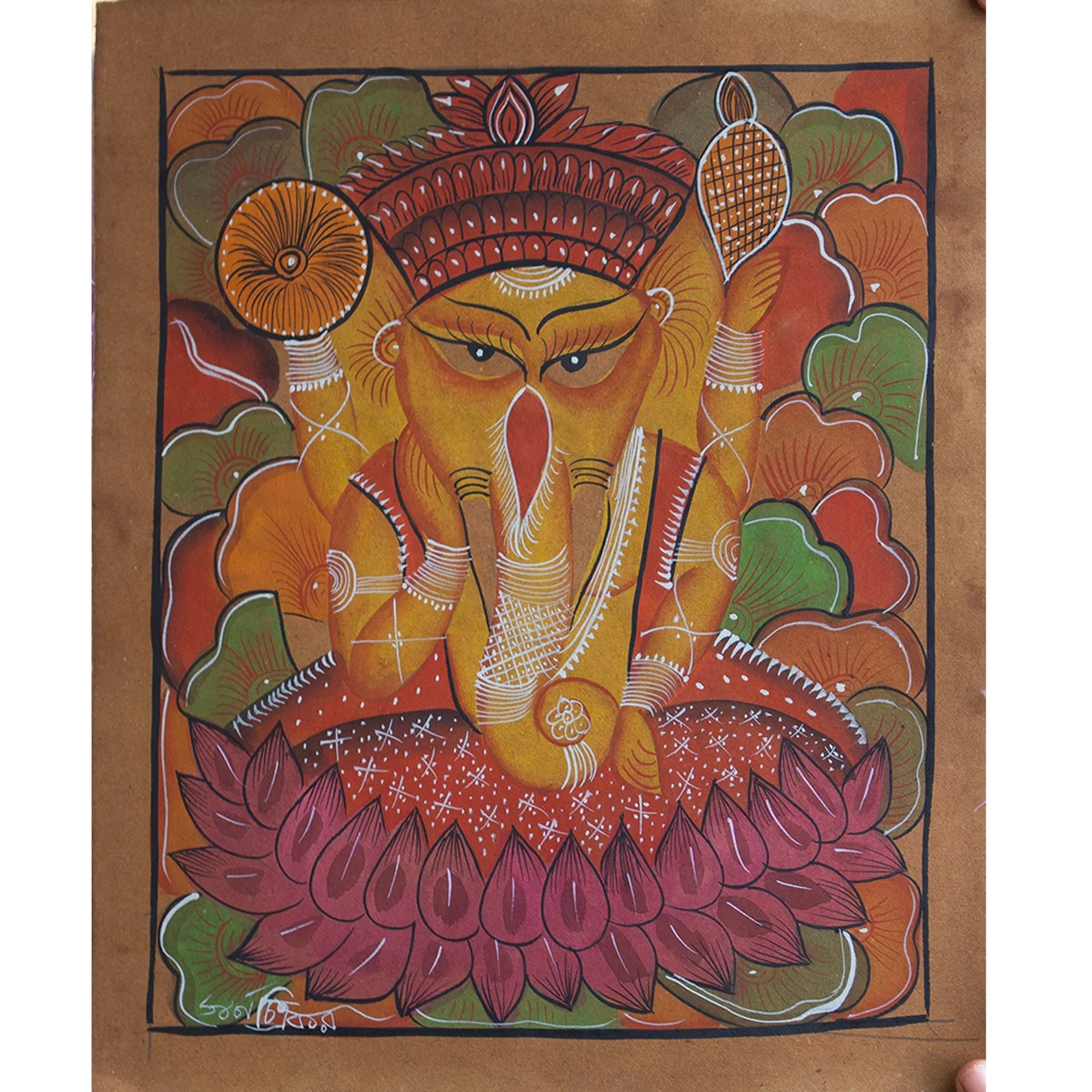 Bengal Pattachitra - Ganesha