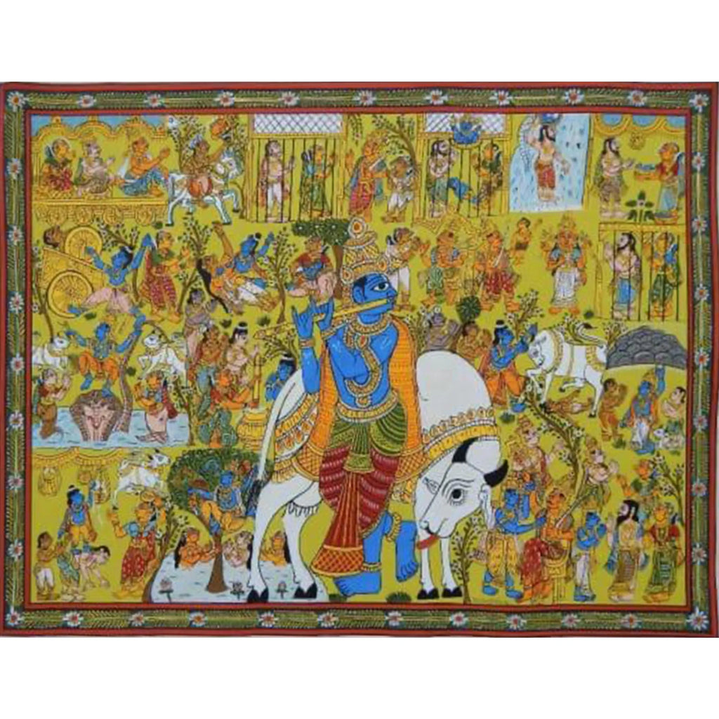 Cherial Painting - Shree Krishna Story