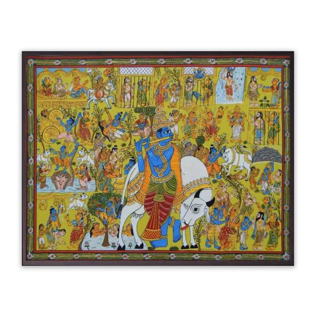 Cherial Painting - Shree Krishna Story