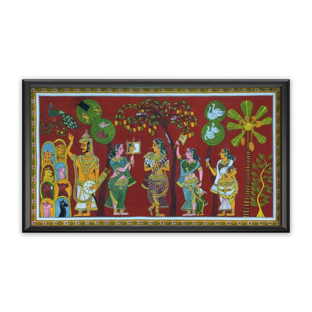 Cherial Painting - Scene from Markandeya Puranam