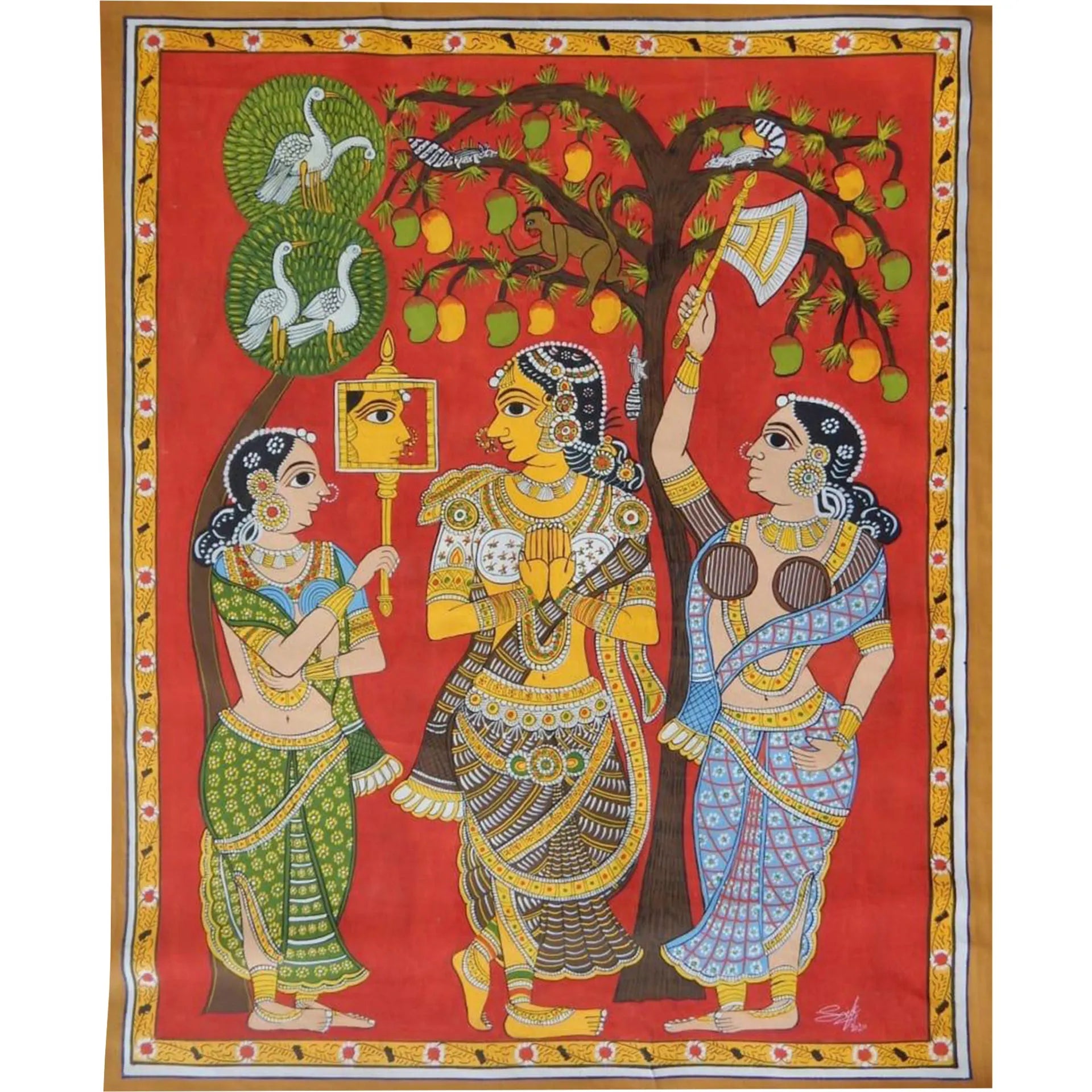 Cherial Painting - Scene from Markandeya Puranam