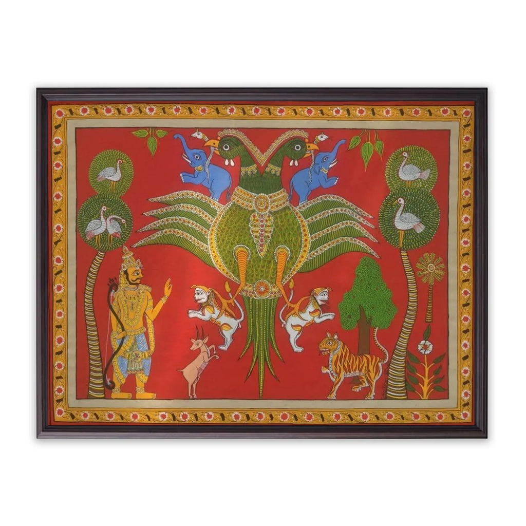 Cherial Painting - Scene from Markandeya Puranam