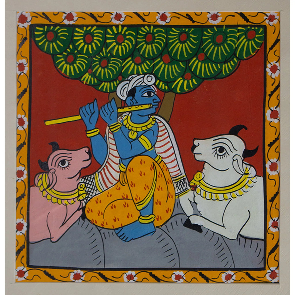 Cherial Painting - Krishna