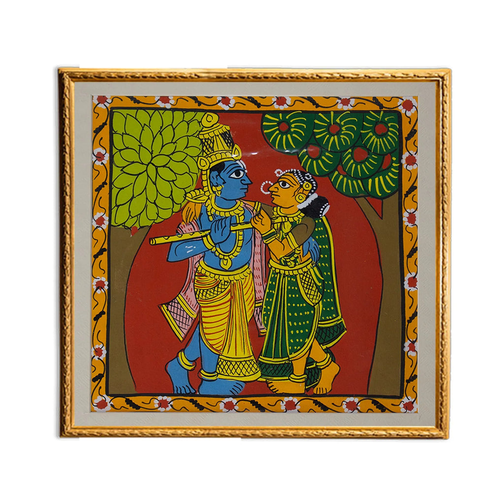 Cherial Painting - Radha Krishna