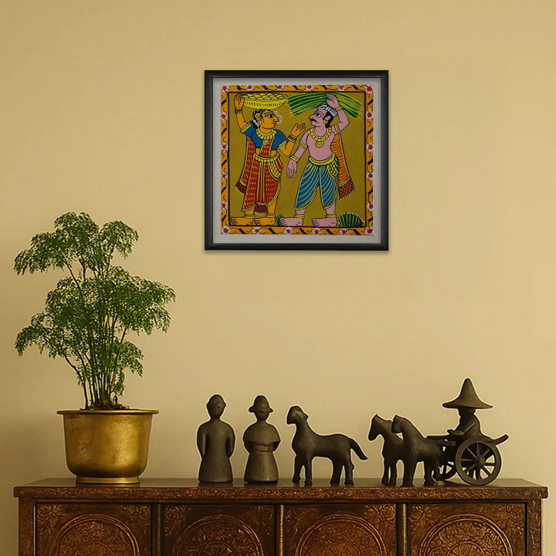 Cherial Painting - Village life