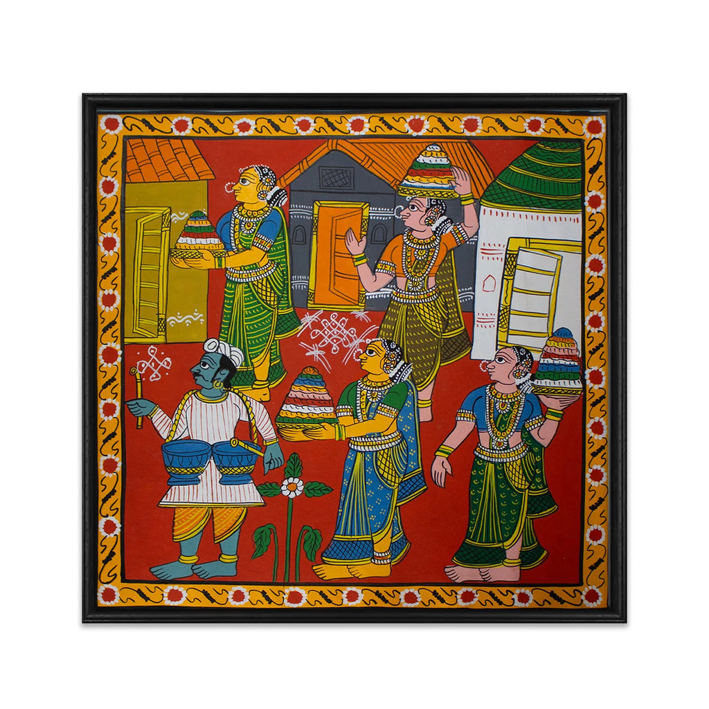 Cherial Painting - bhathukamma festival