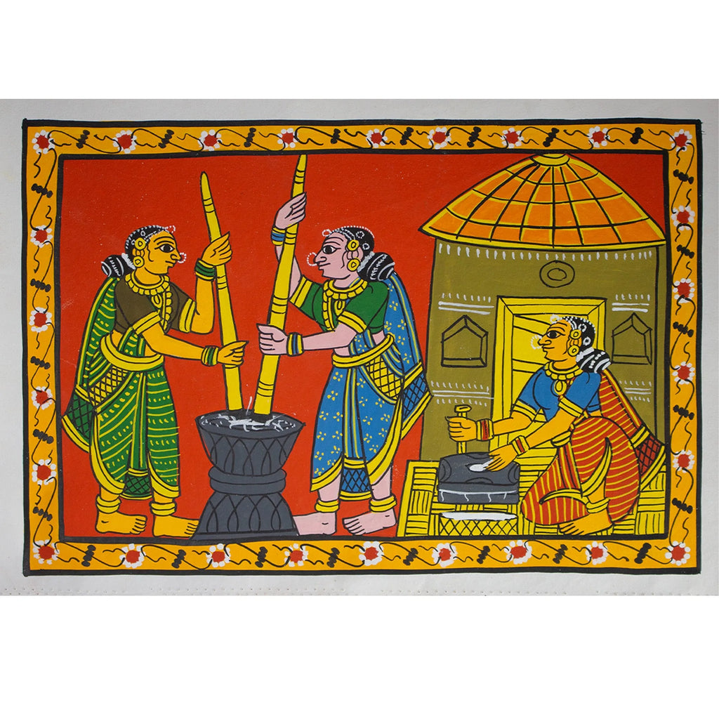 Cherial Painting - Village life