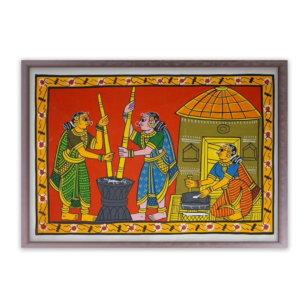 Cherial Painting - Village life