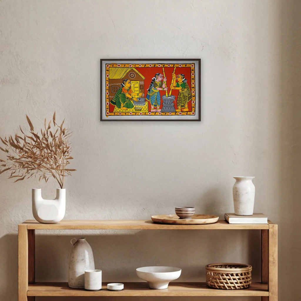 Cherial Painting - Village life
