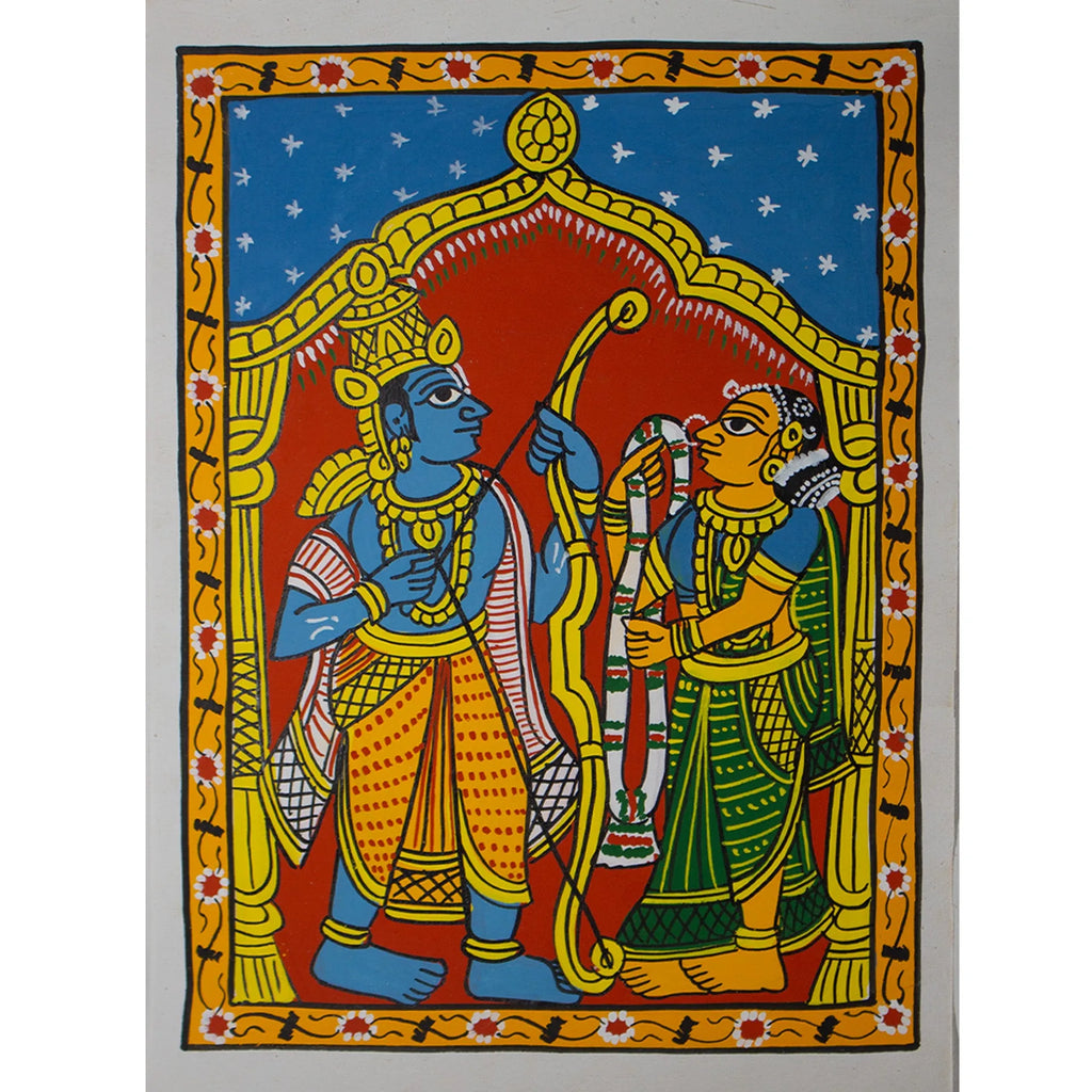 Cherial Painting - Sita Swayamvaram