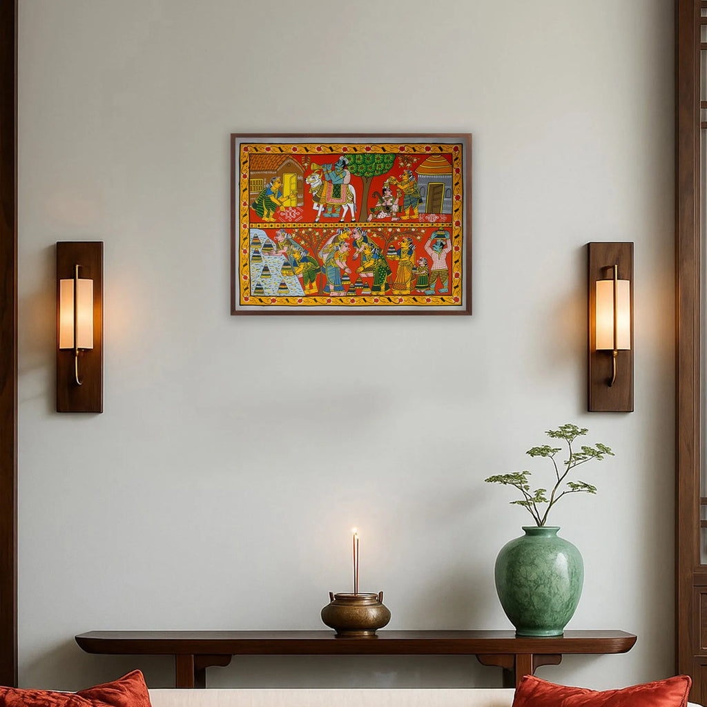 Cherial Painting - Sankranti festival and Bhathukamma festival