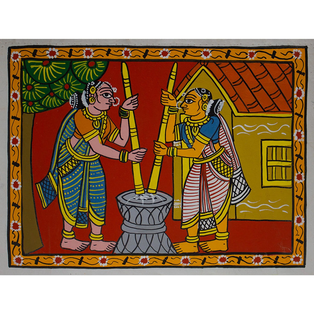 Cherial Painting - Village life
