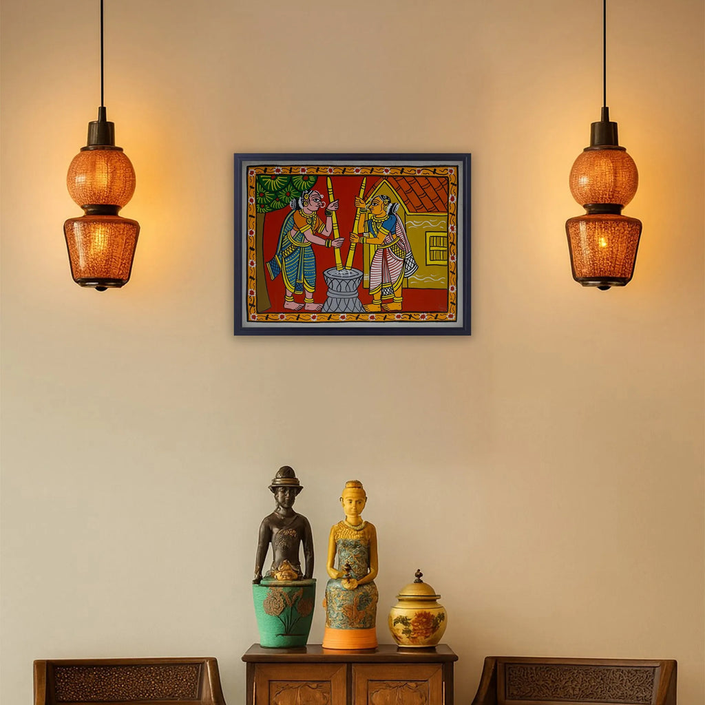 Cherial Painting - Village life