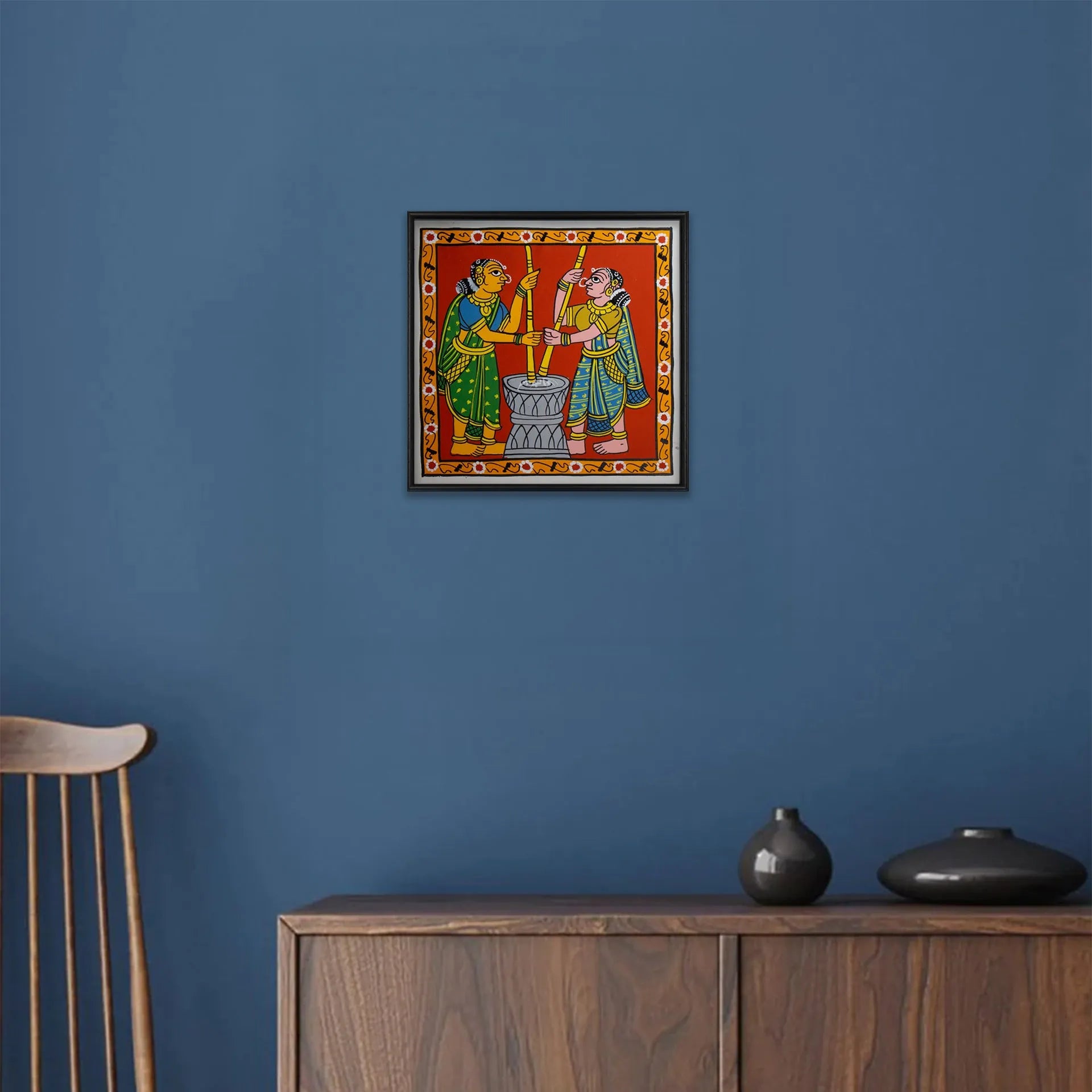 Cherial Painting - Village life