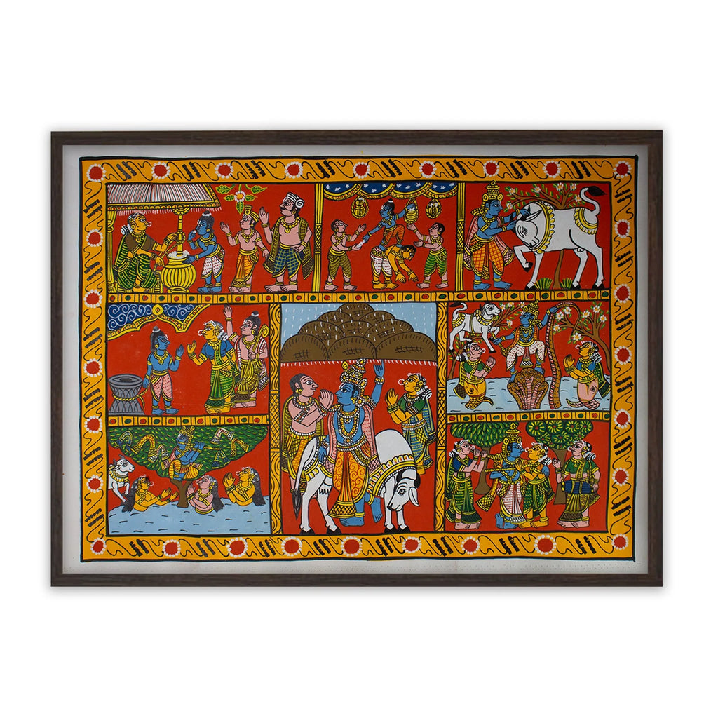 Cherial Painting - Shri Krishan Leela
