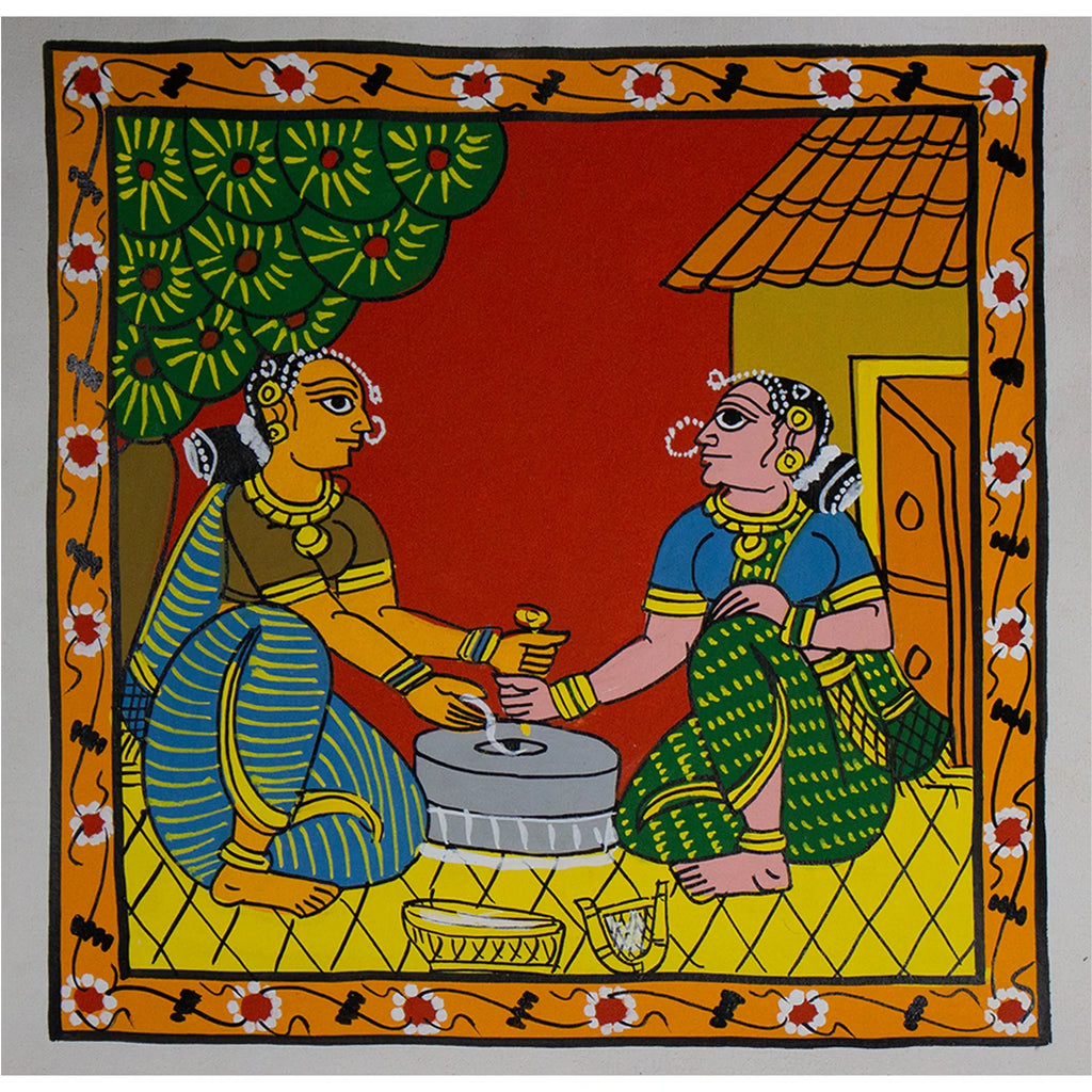 Cherial Painting - Village life