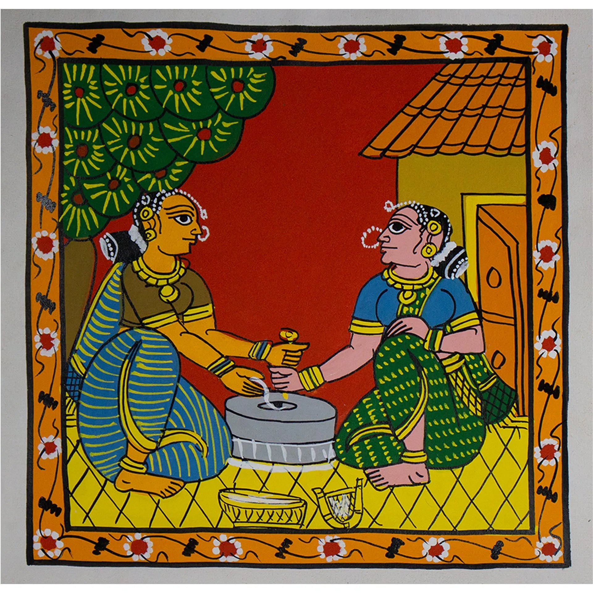 Cherial Painting - Village life