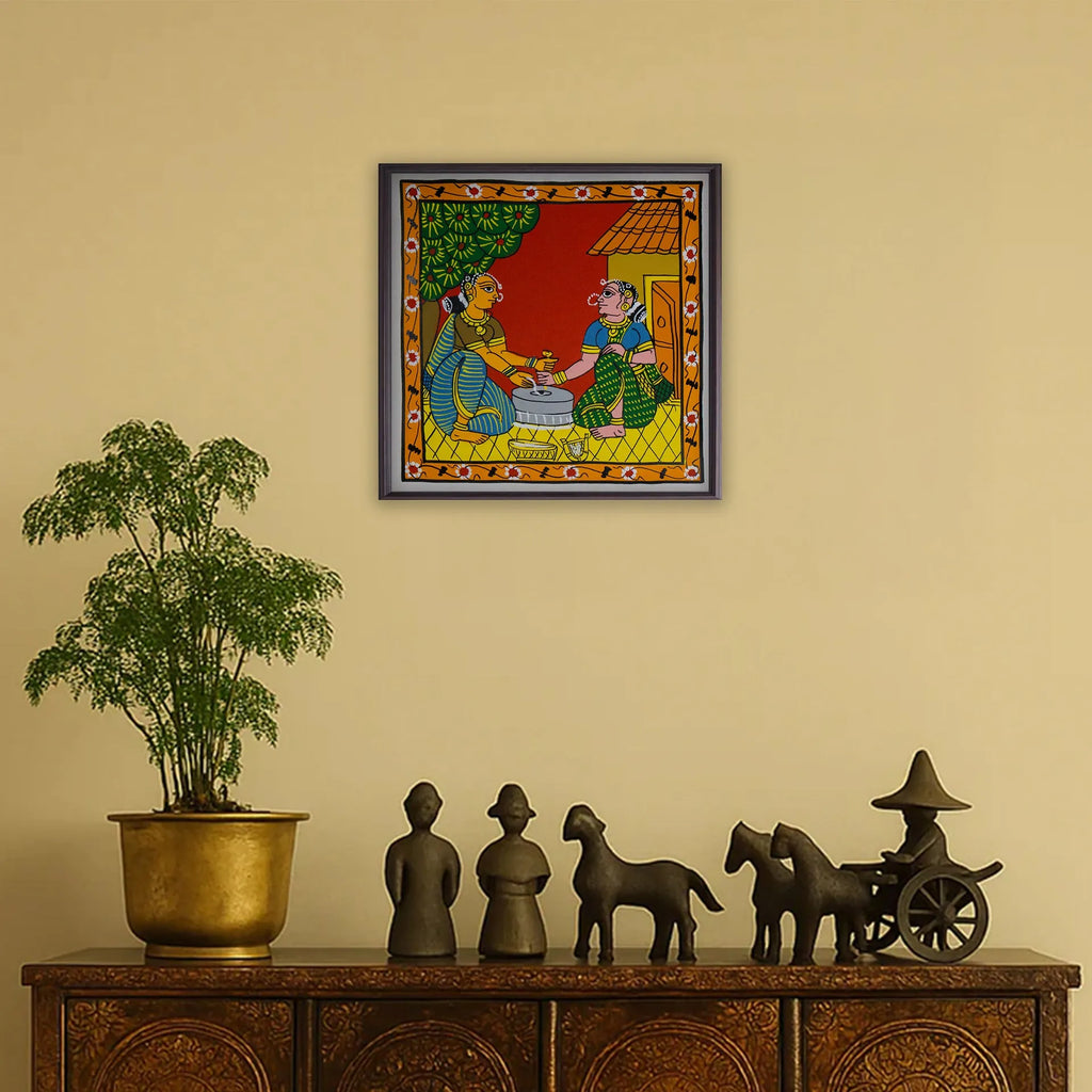Cherial Painting - Village life