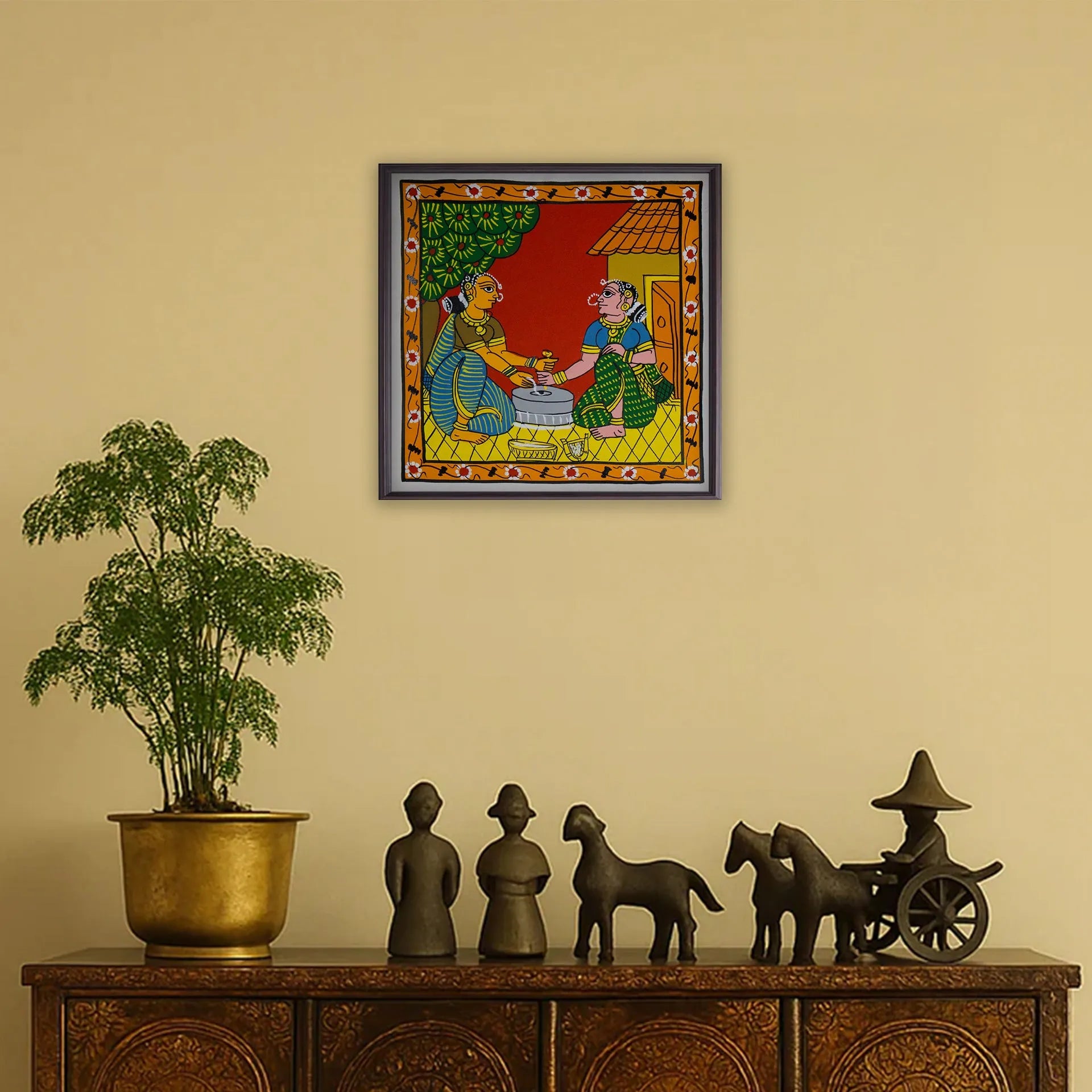 Cherial Painting - Village life