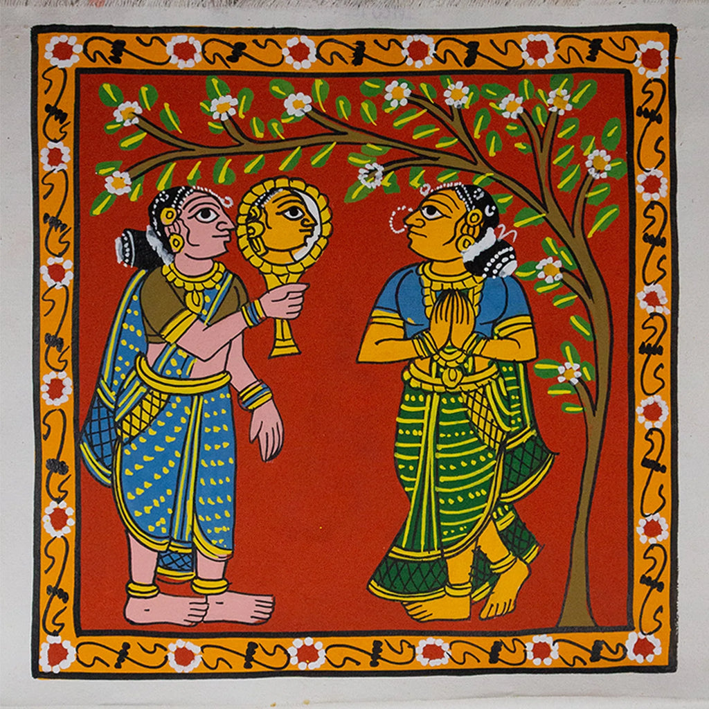 Cherial Painting - Scene from Markandeya Puranam