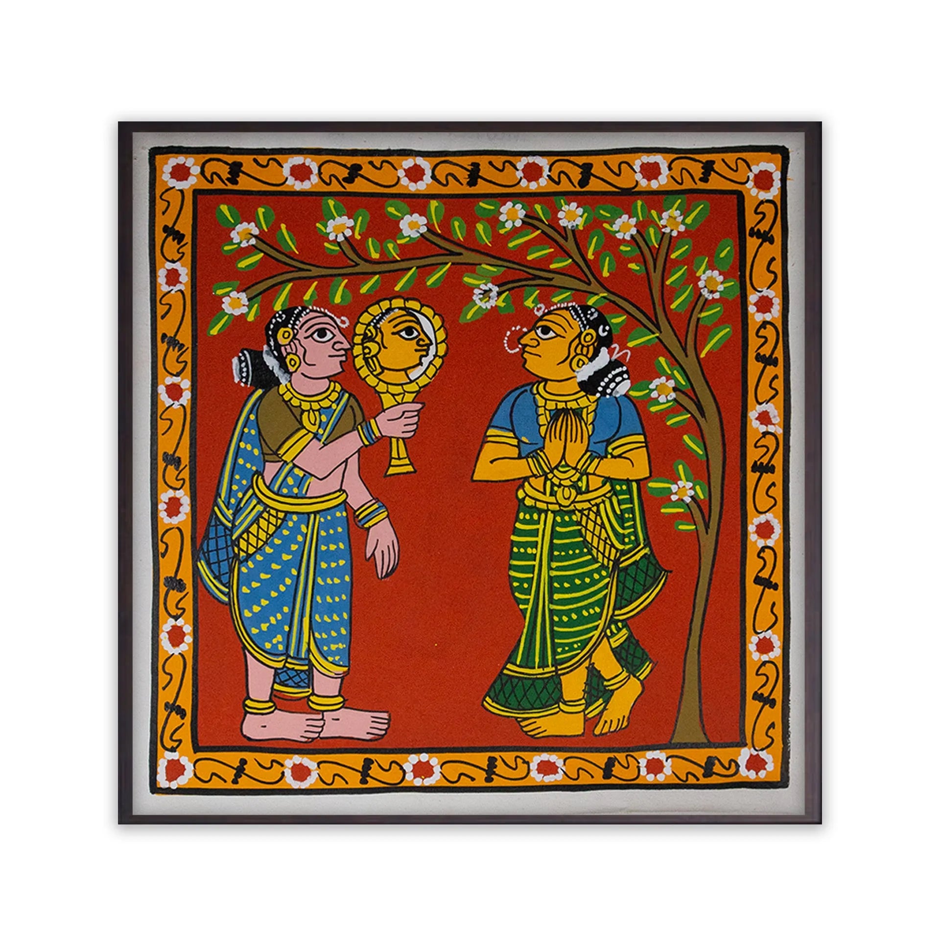 Cherial Painting - Scene from Markandeya Puranam