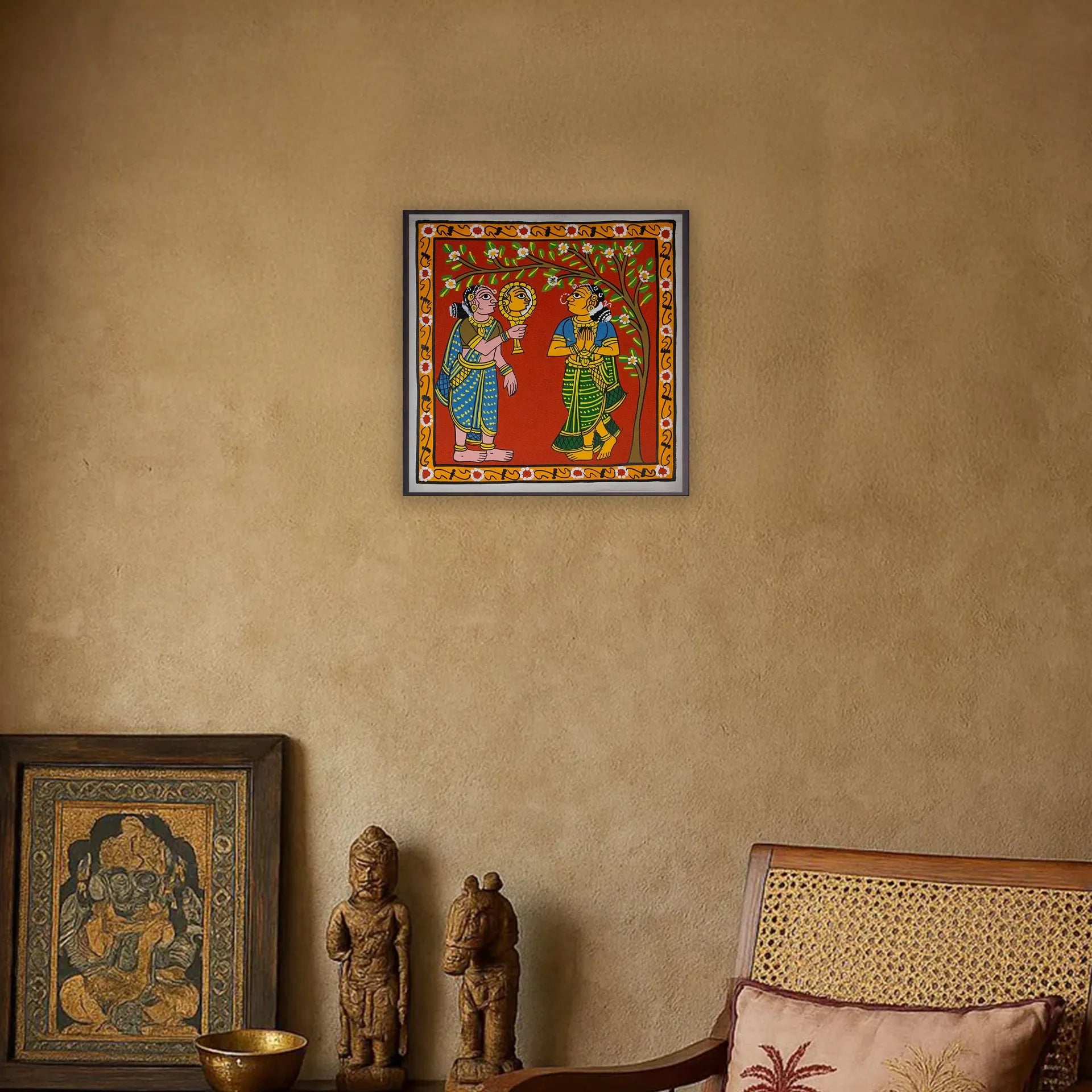 Cherial Painting - Scene from Markandeya Puranam