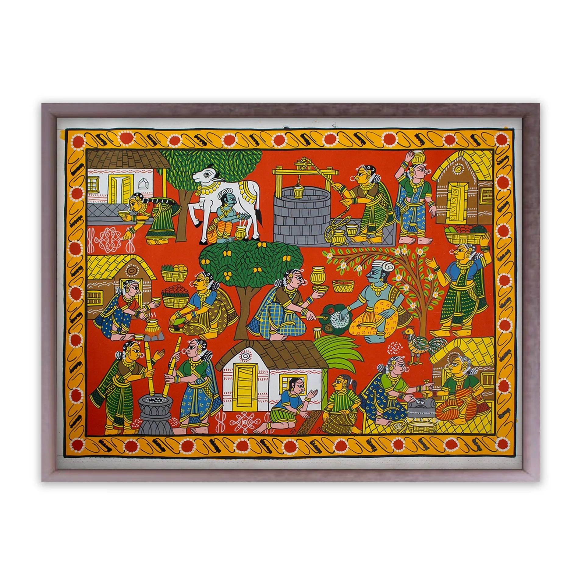 Cherial Painting - Rural village life