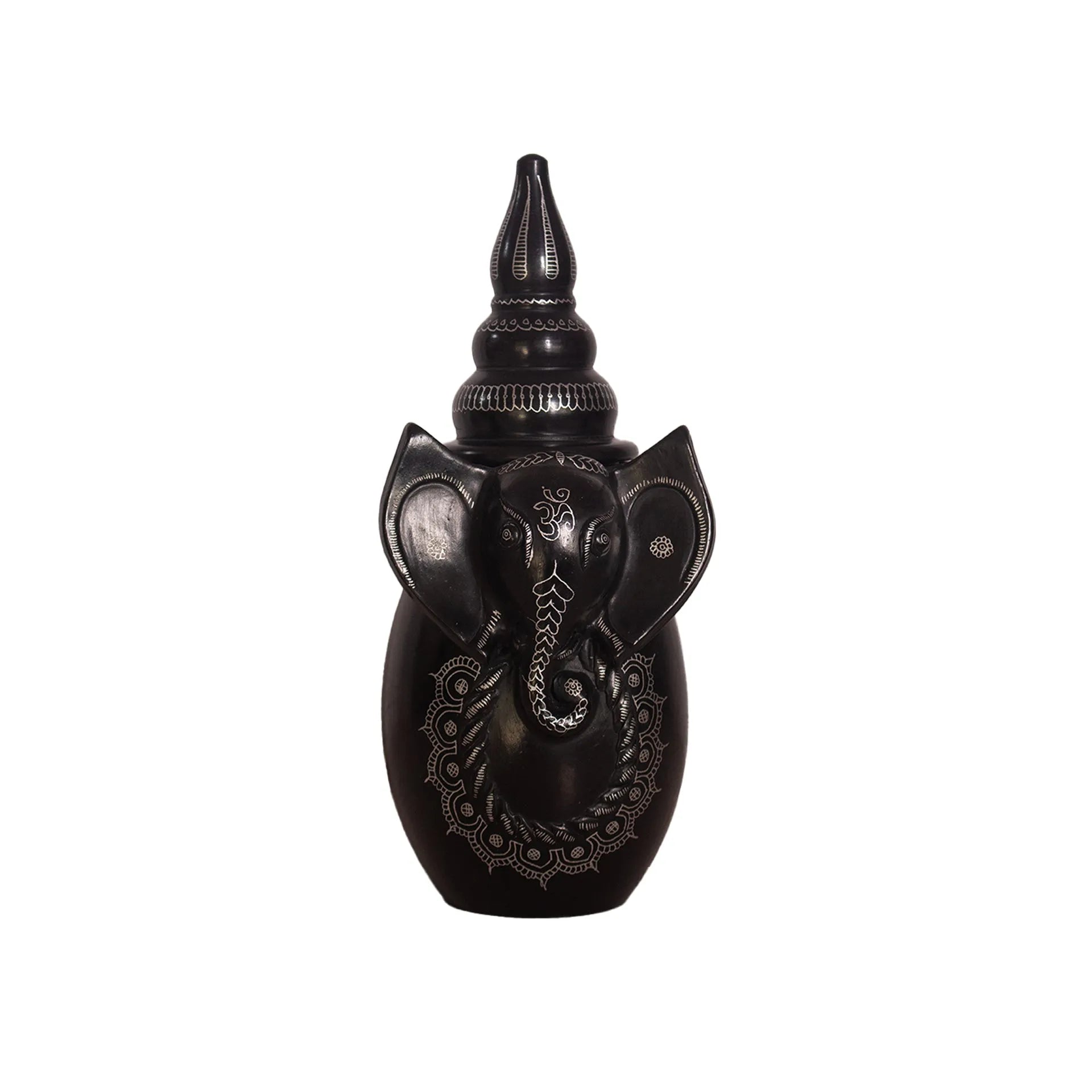 Black Pottery - Ganesha Bottle