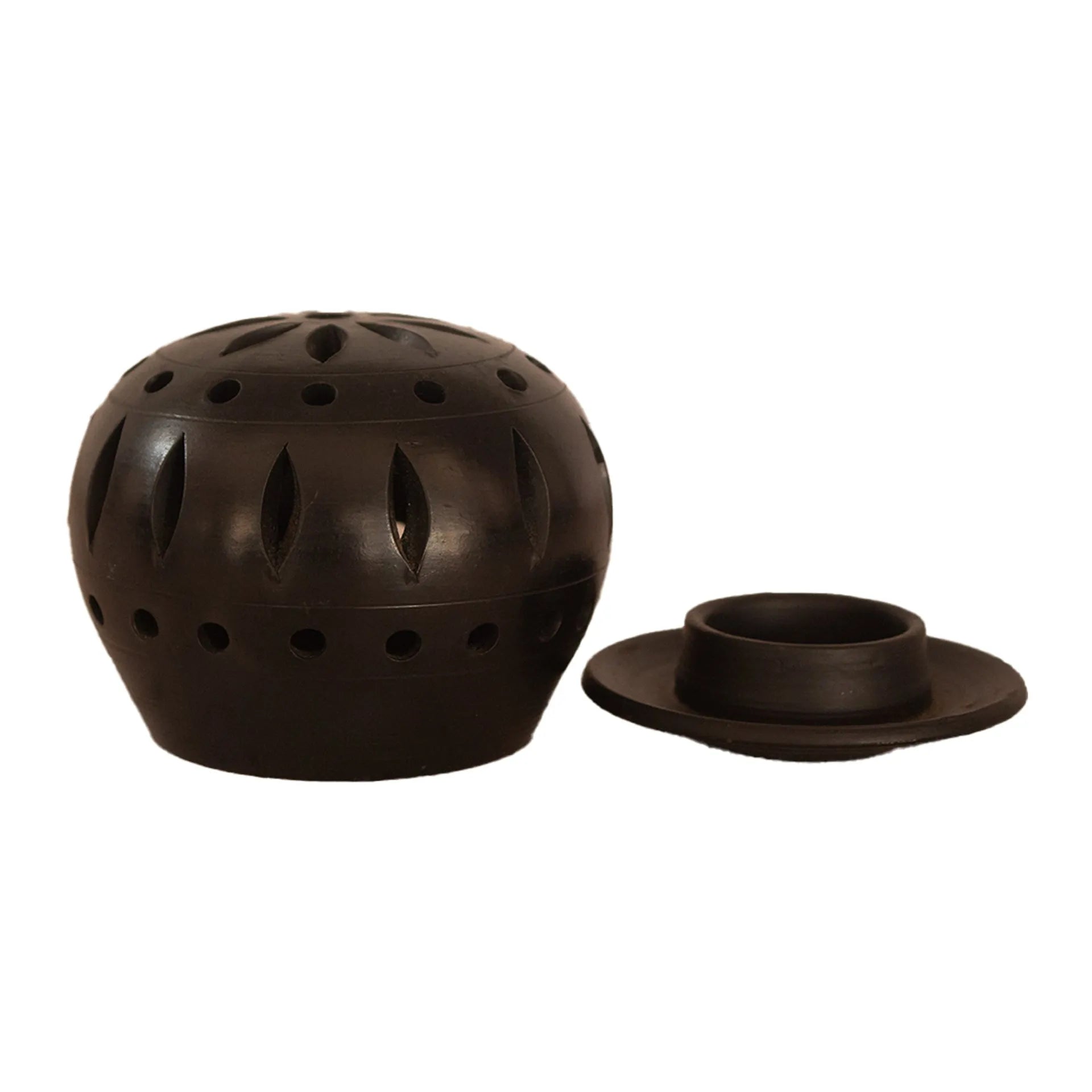 Black Pottery - Diya Stand