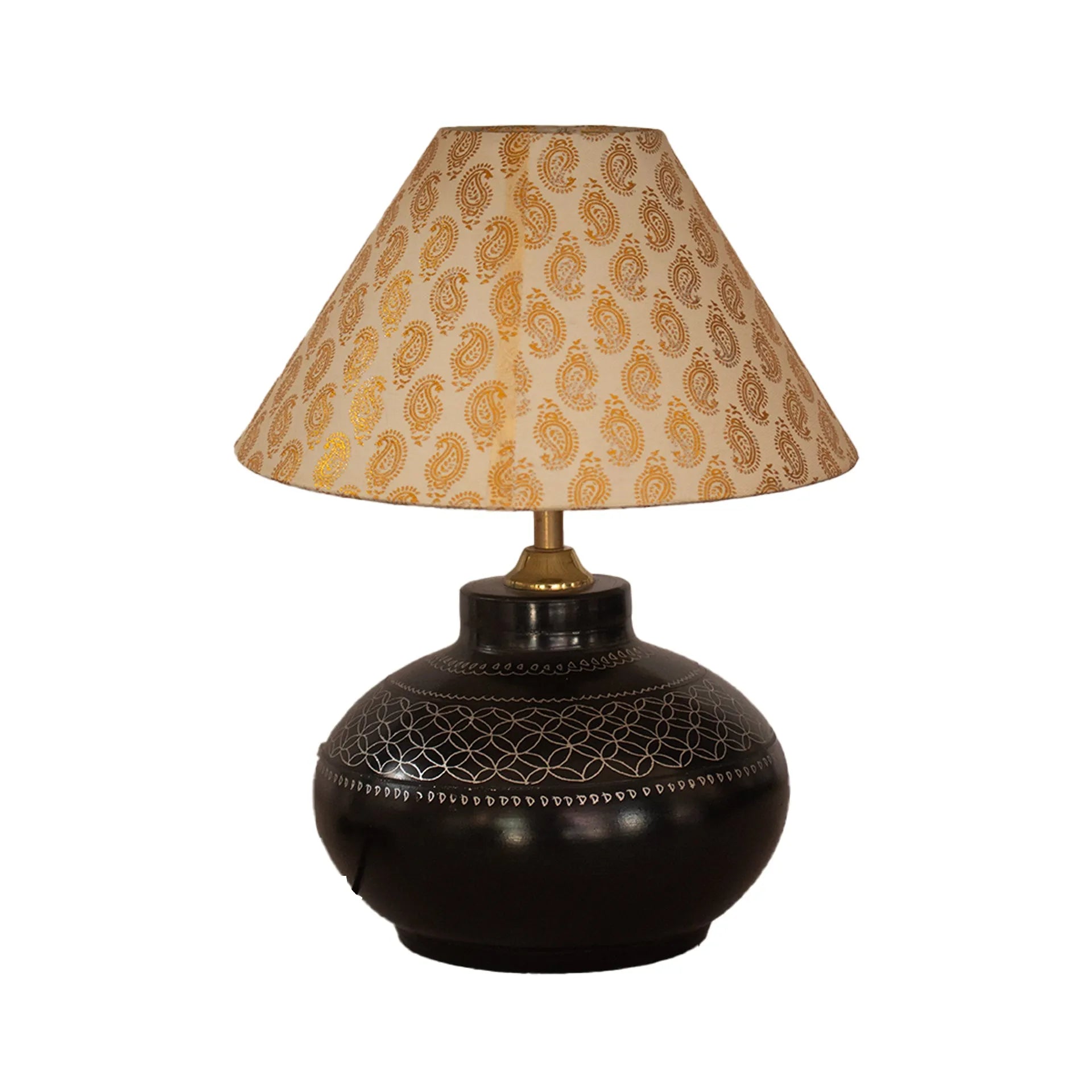 Black Pottery - Table Lamp