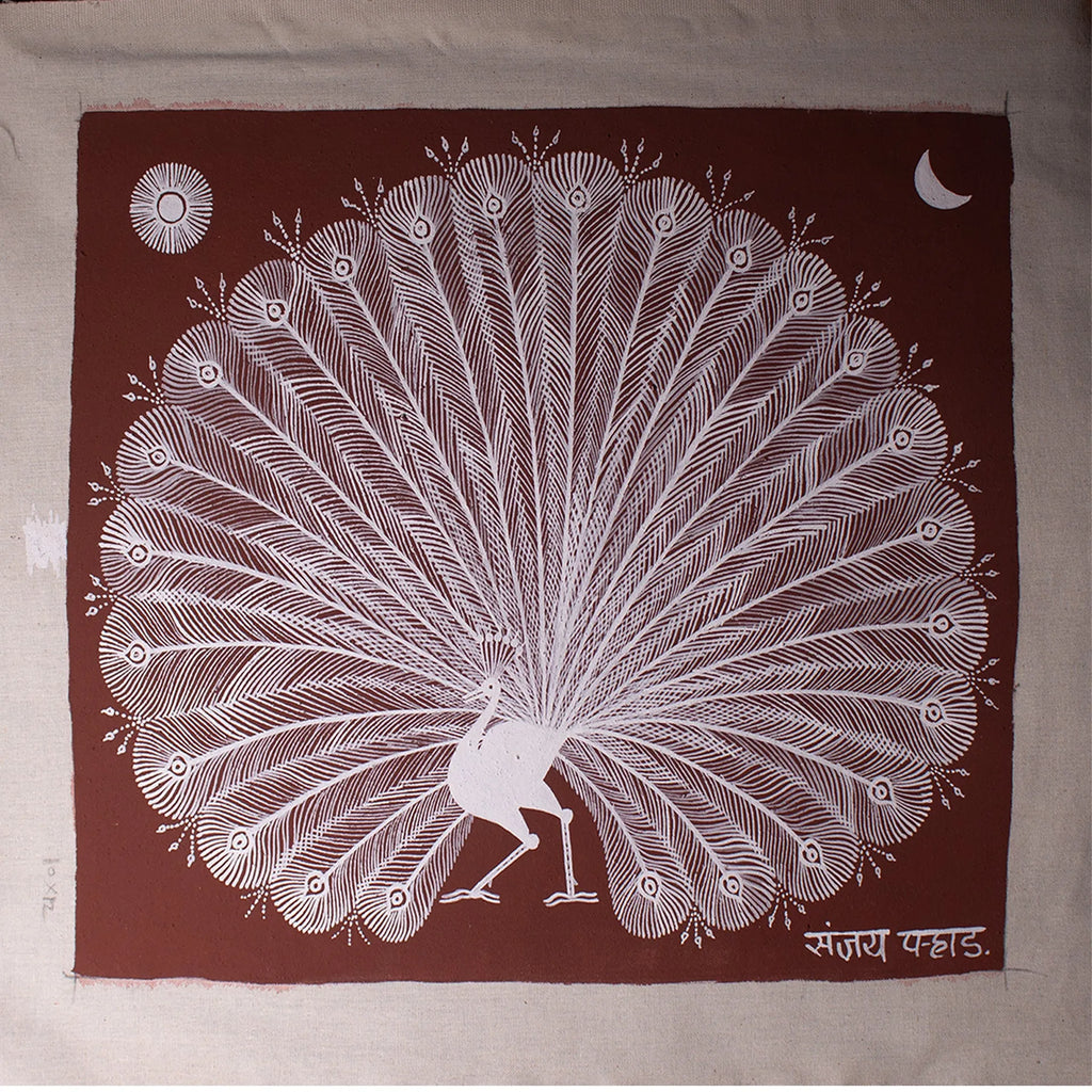 Warli - The dancing Peacock