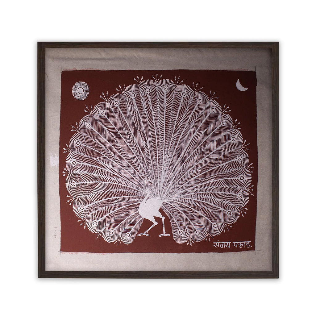 Warli - The dancing Peacock