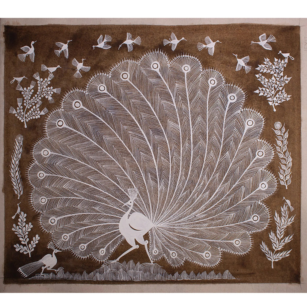 Warli - The dancing Peacock