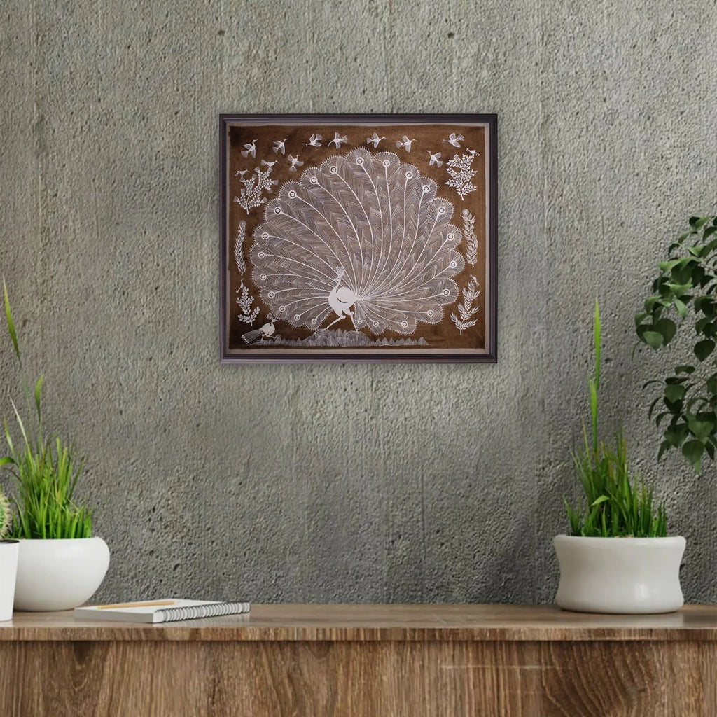 Warli - The dancing Peacock
