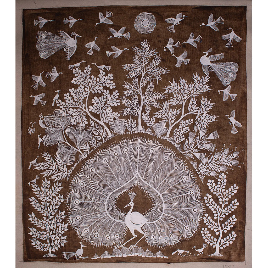 Warli - The dancing Peacock