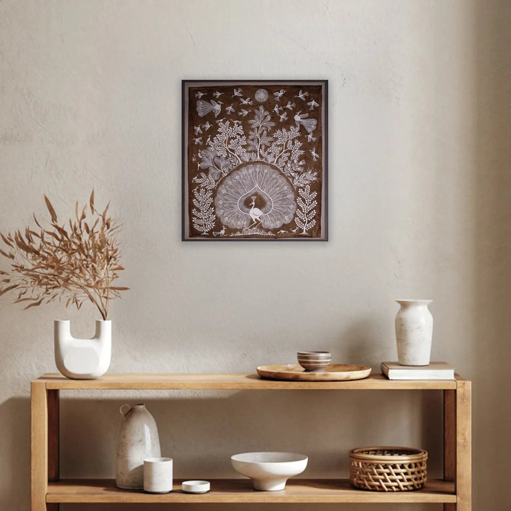Warli - The dancing Peacock