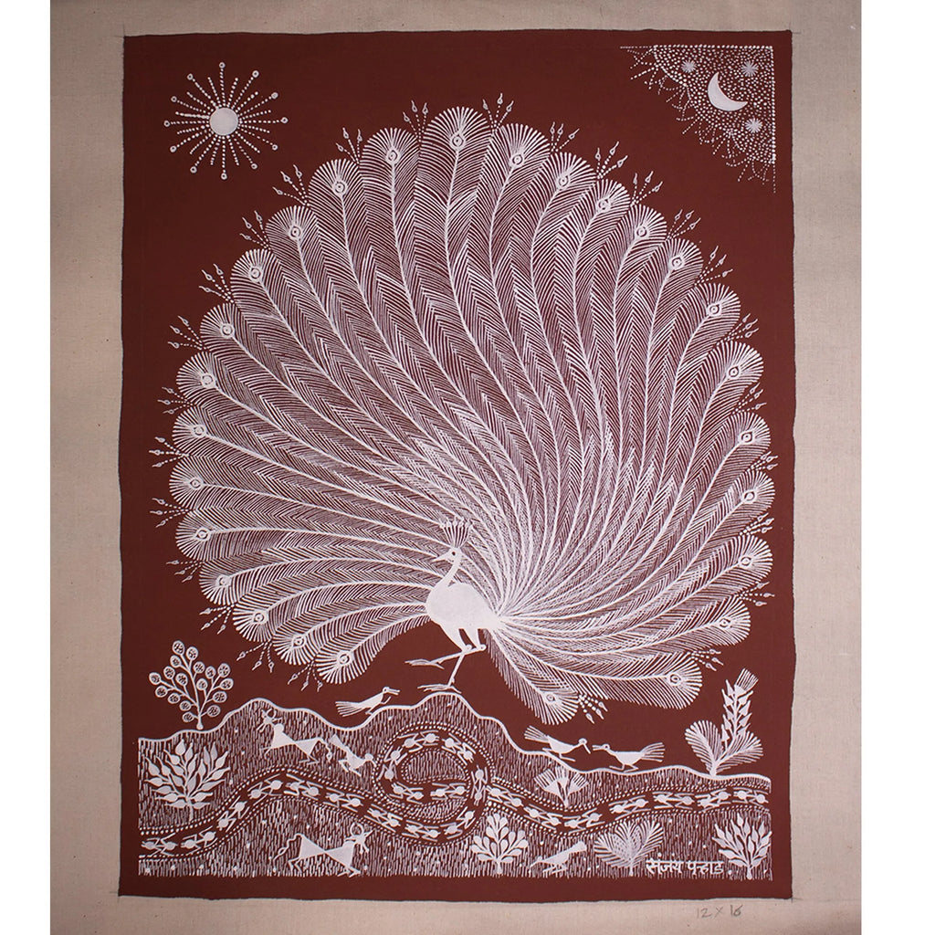 Warli - The dancing Peacock