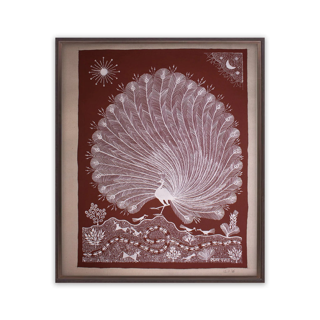 Warli - The dancing Peacock