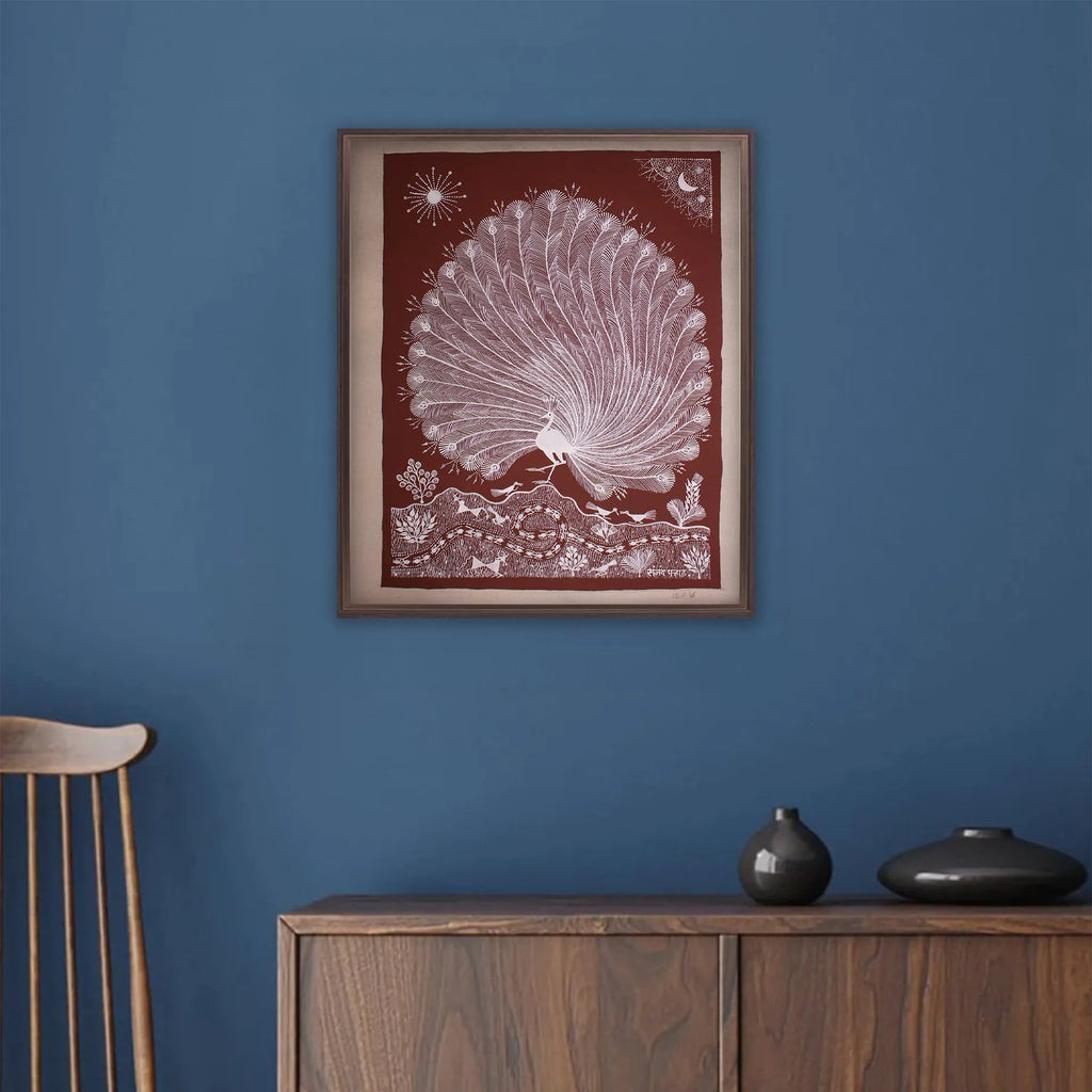 Warli - The dancing Peacock