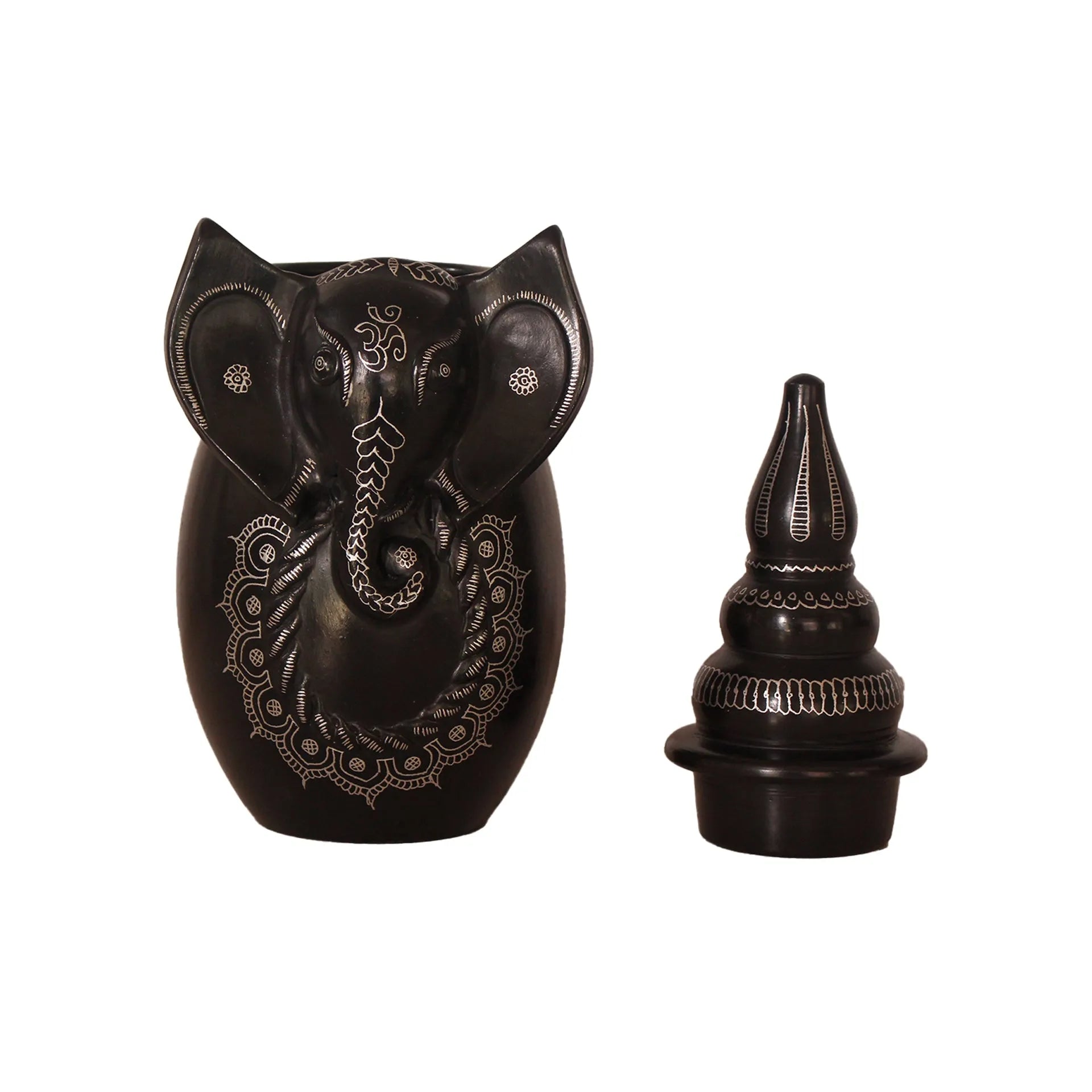 Black Pottery - Ganesh with cap