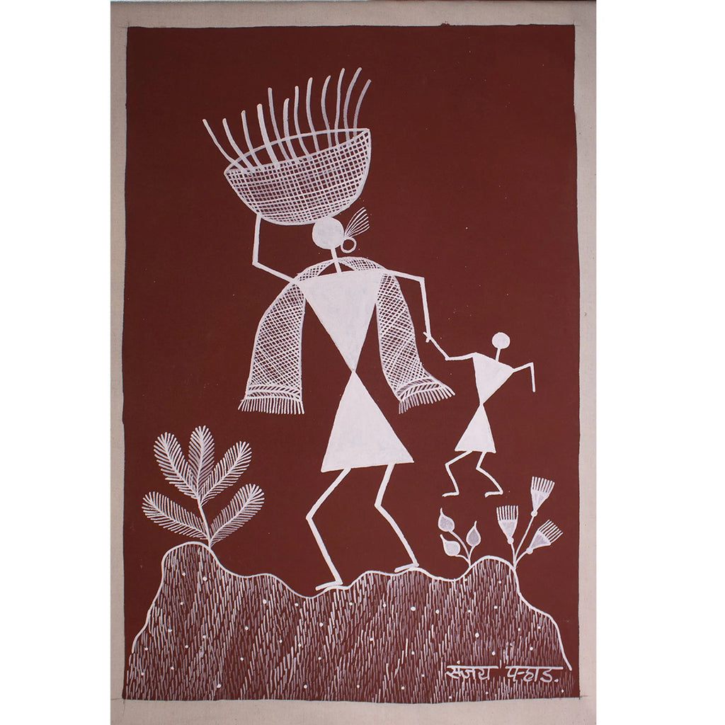 Warli - Mother and child