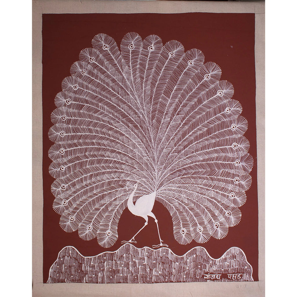 Warli - The dancing Peacock