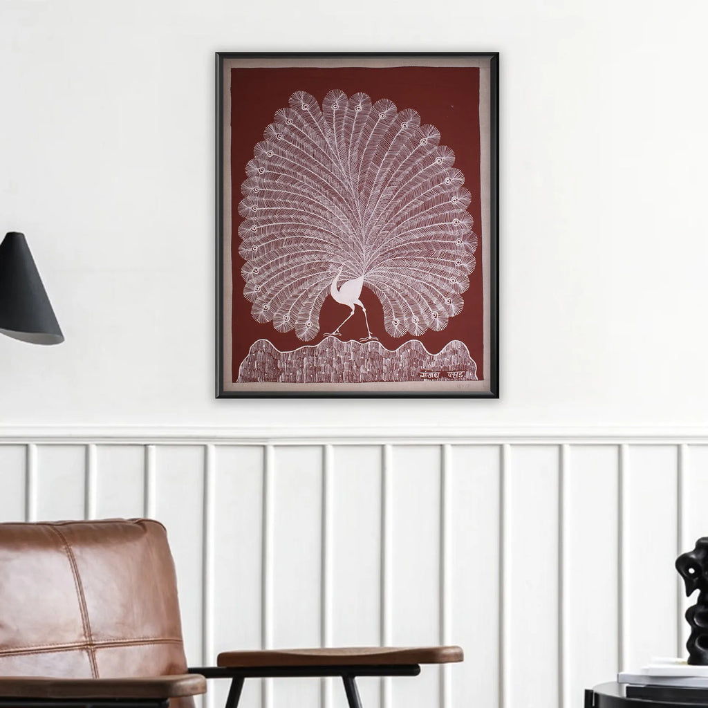 Warli - The dancing Peacock
