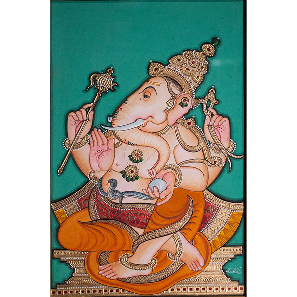 Mysore Painting - Shree Ganesh