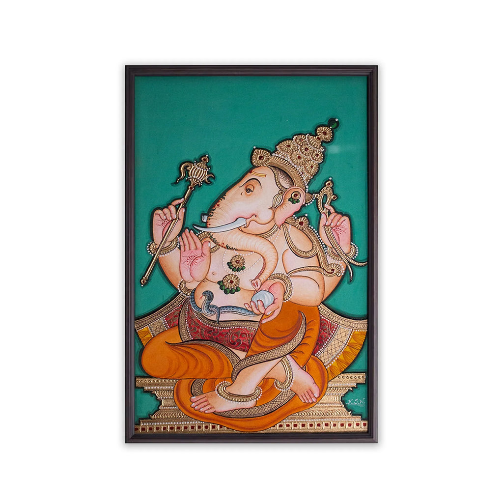 Mysore Painting - Shree Ganesh