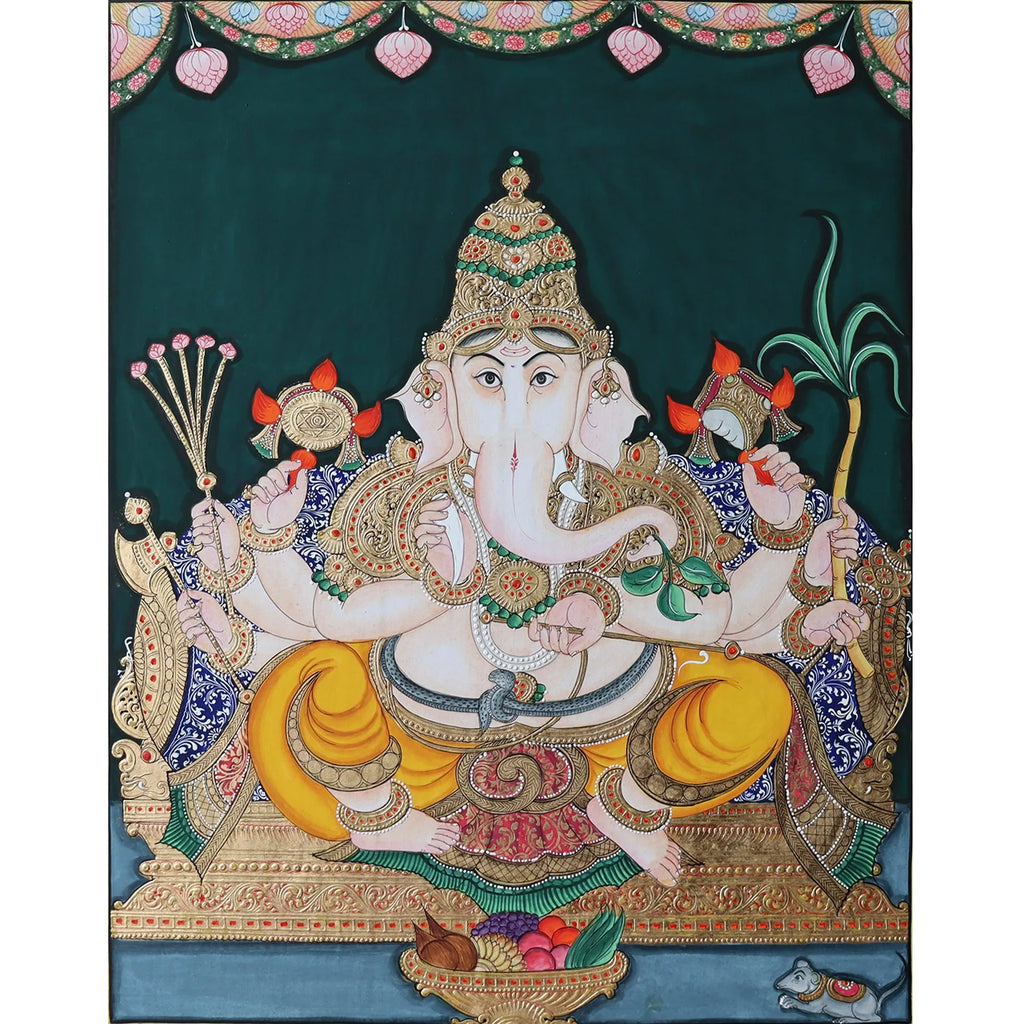 Mysore Painting - Ganesha