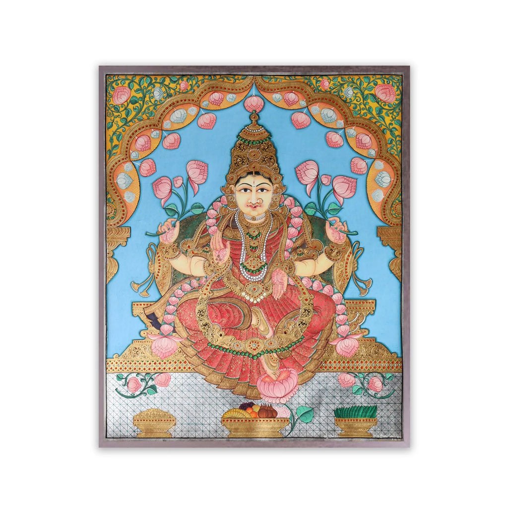 Mysore Painting - Maha Laxmi ji