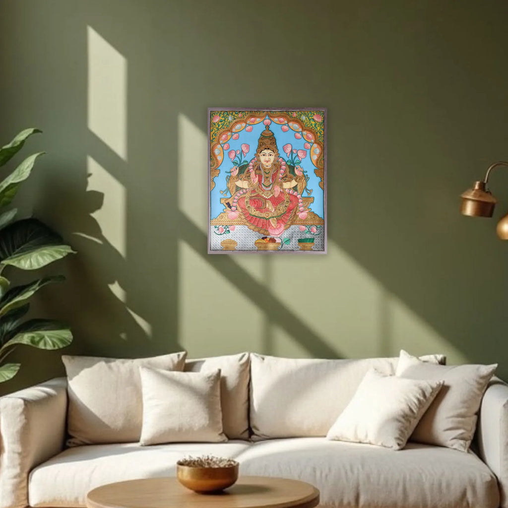 Mysore Painting - Maha Laxmi ji