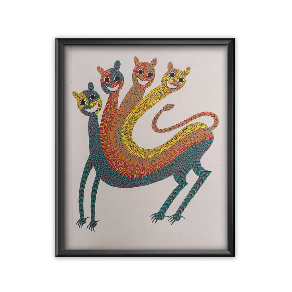 Gond - Four headed cat