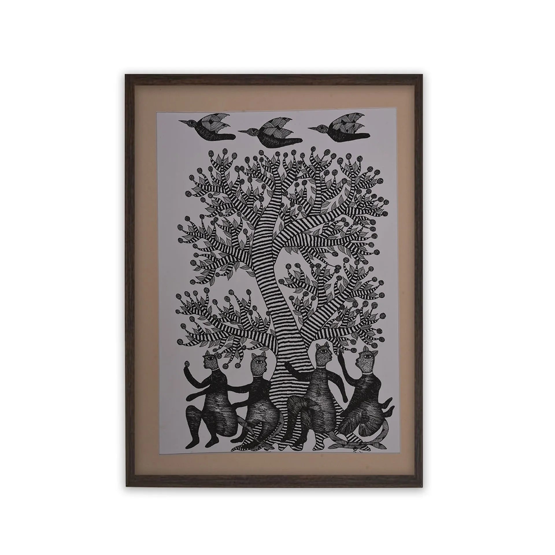 Gond - Monkey Distributing Laddoo